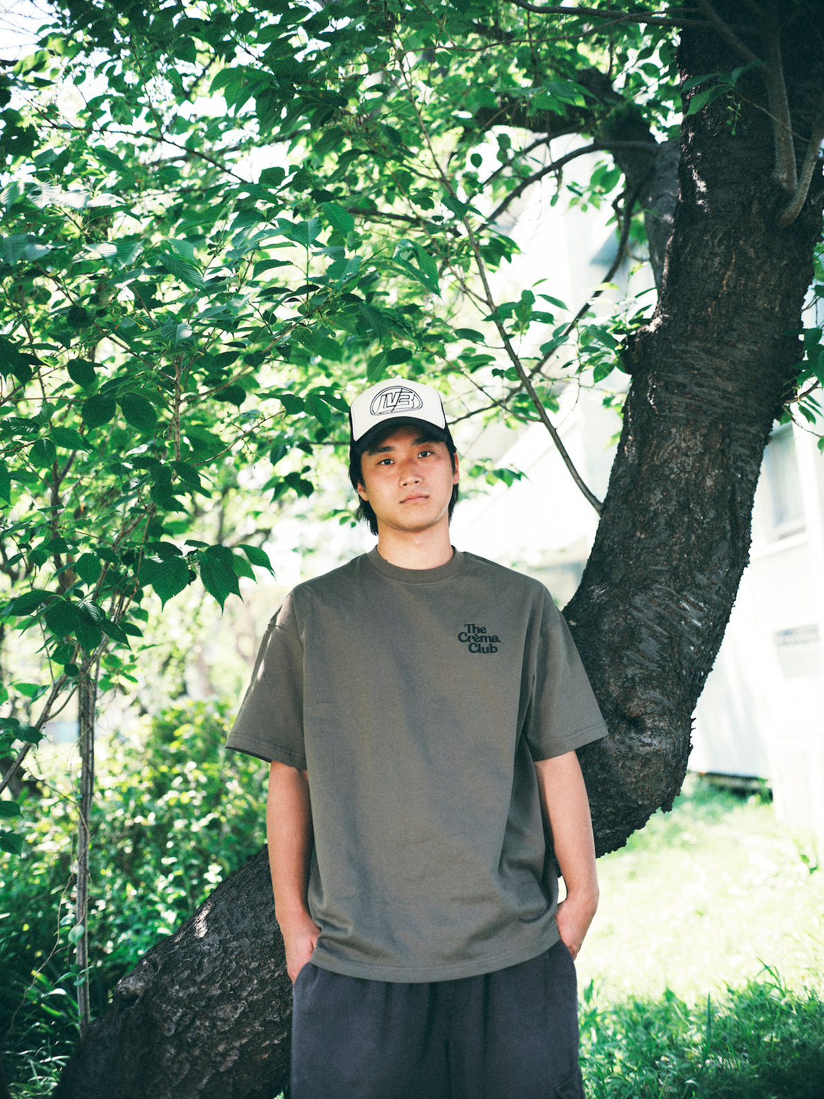 The Créma. Club Original Logo TEE OLIVE