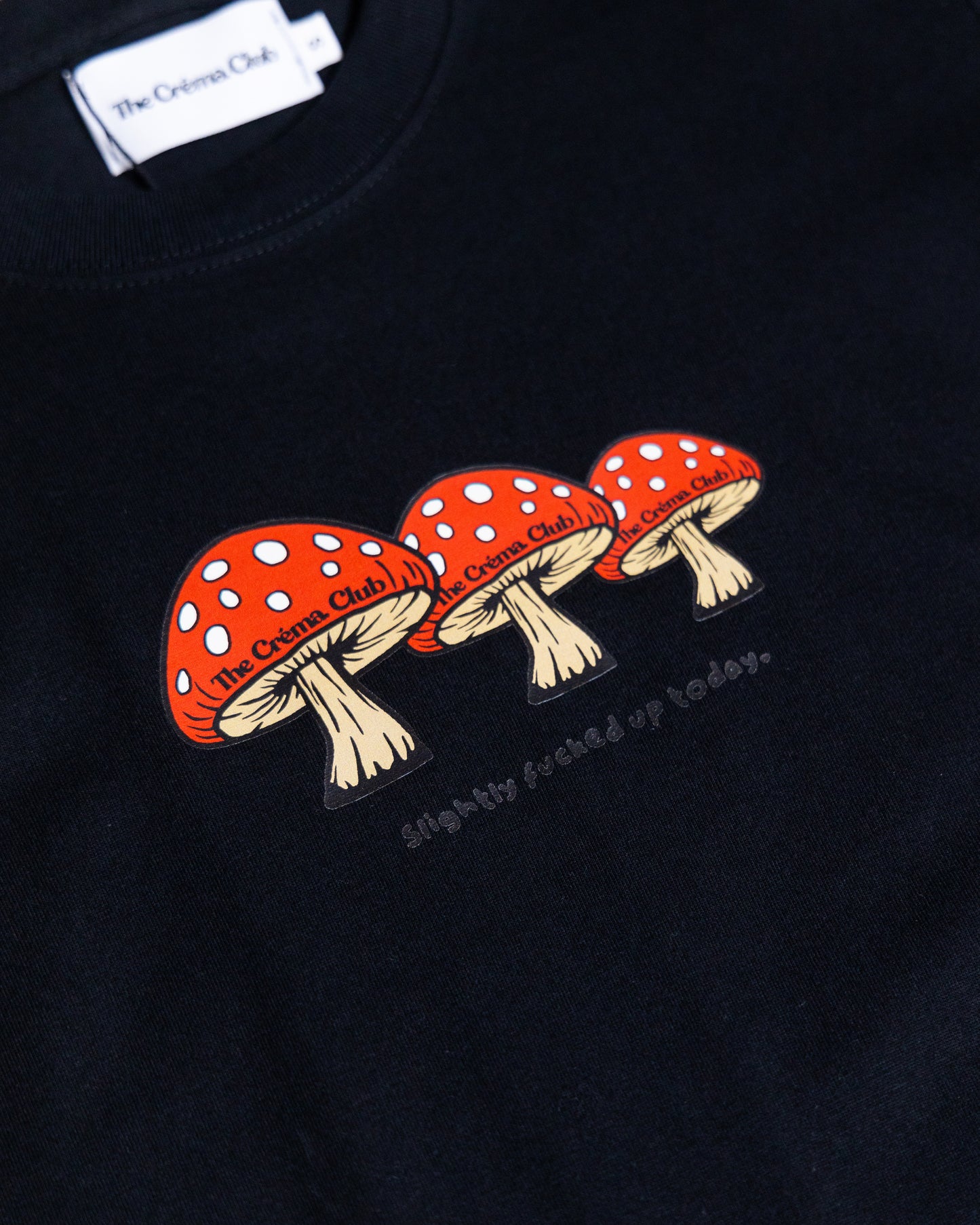 MUSHROOM TEE BLACK