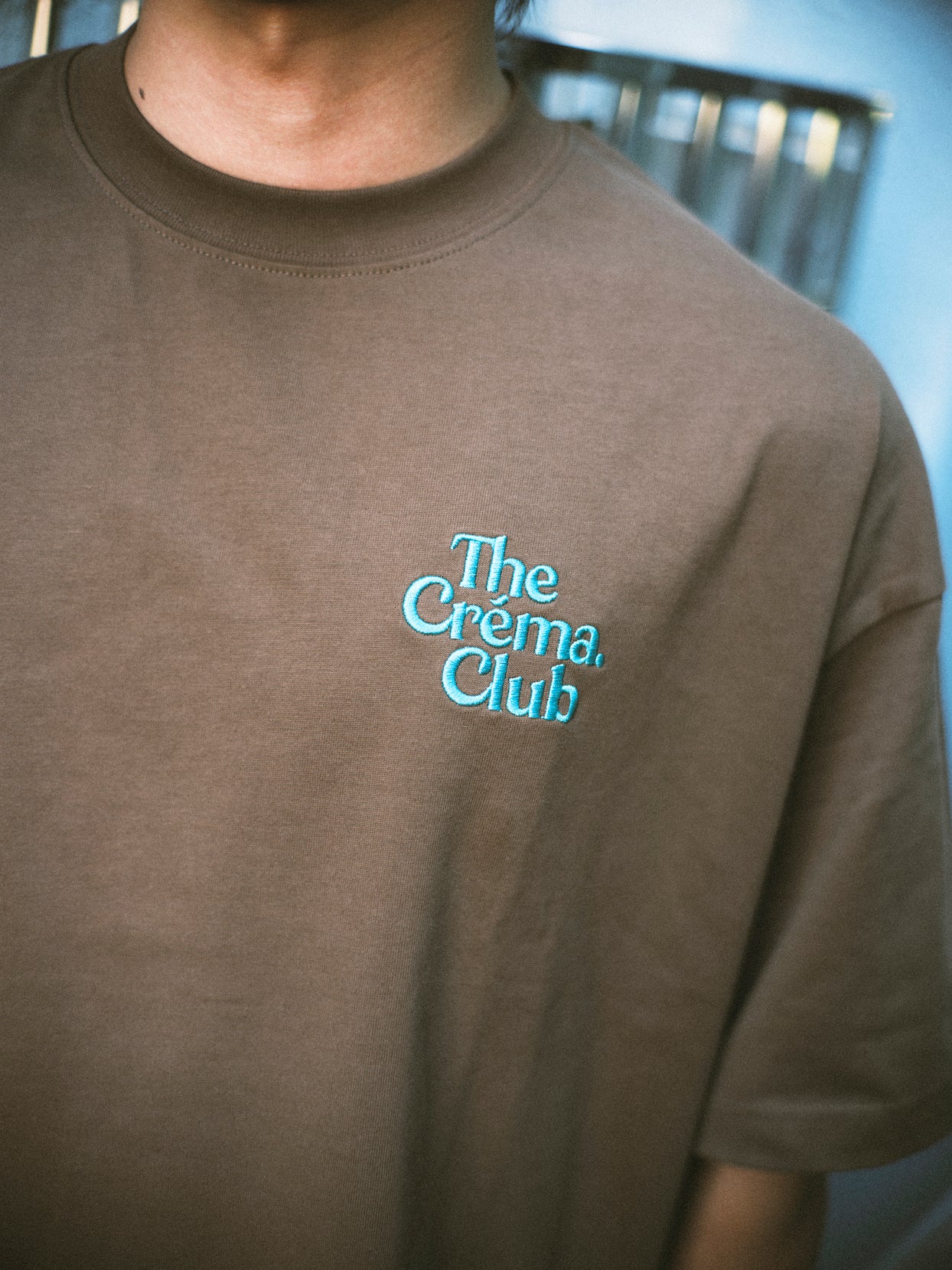 The Créma. Club Original Logo TEE BROWN