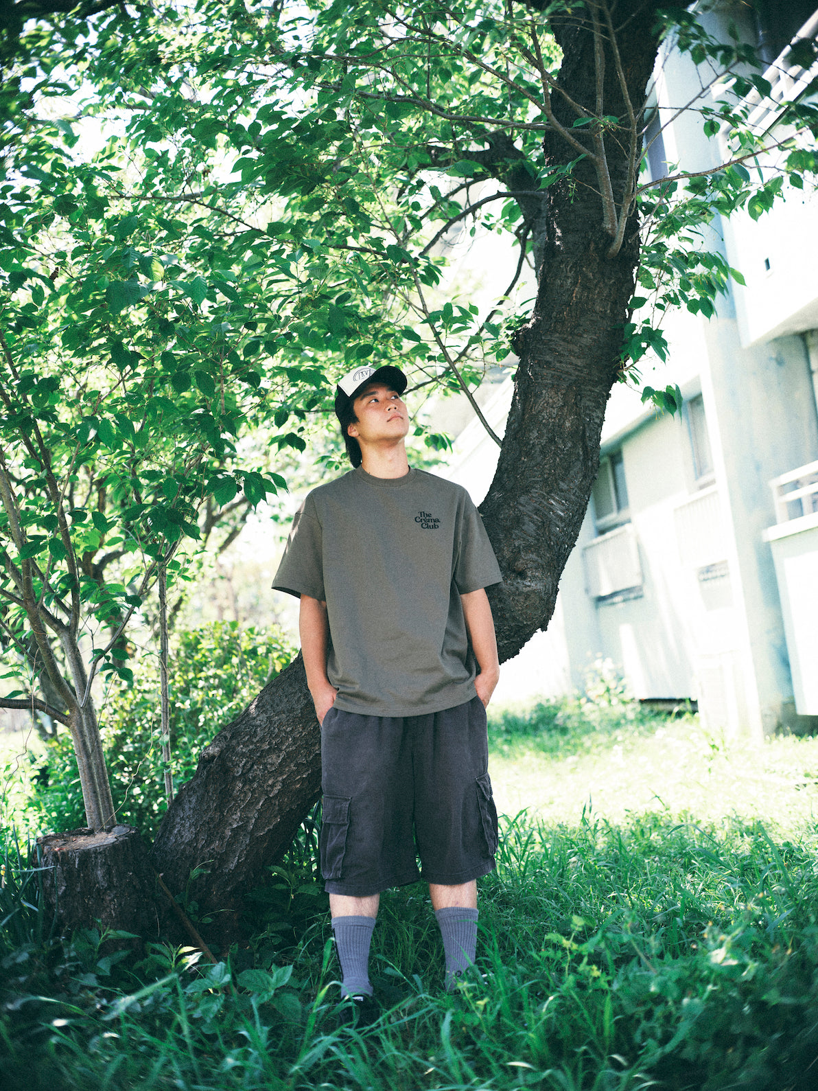 The Créma. Club Original Logo TEE OLIVE