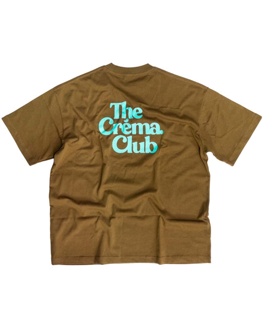 The Créma. Club Original Logo TEE BROWN