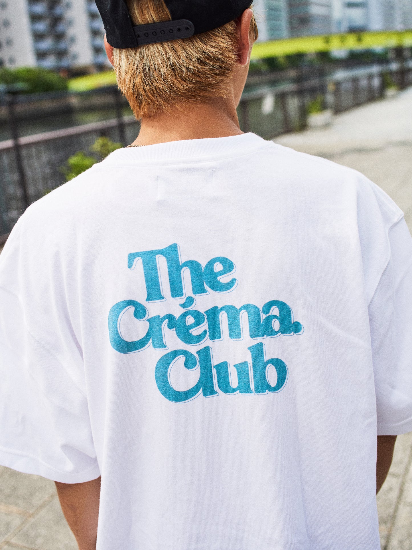 The Créma. Club BACK LOGO WHITE-T